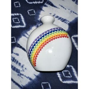 Vintage Rainbow Mini Bud Vase 5” Ceramic Japan Spencer Gifts